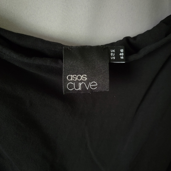 ASOS Curve Black Jersey Dress - Picture 5 of 7